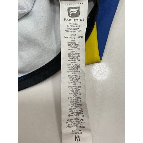 Fabletics Mosa Global Print Razorback Athletic Tank M - Picture 7 of 8